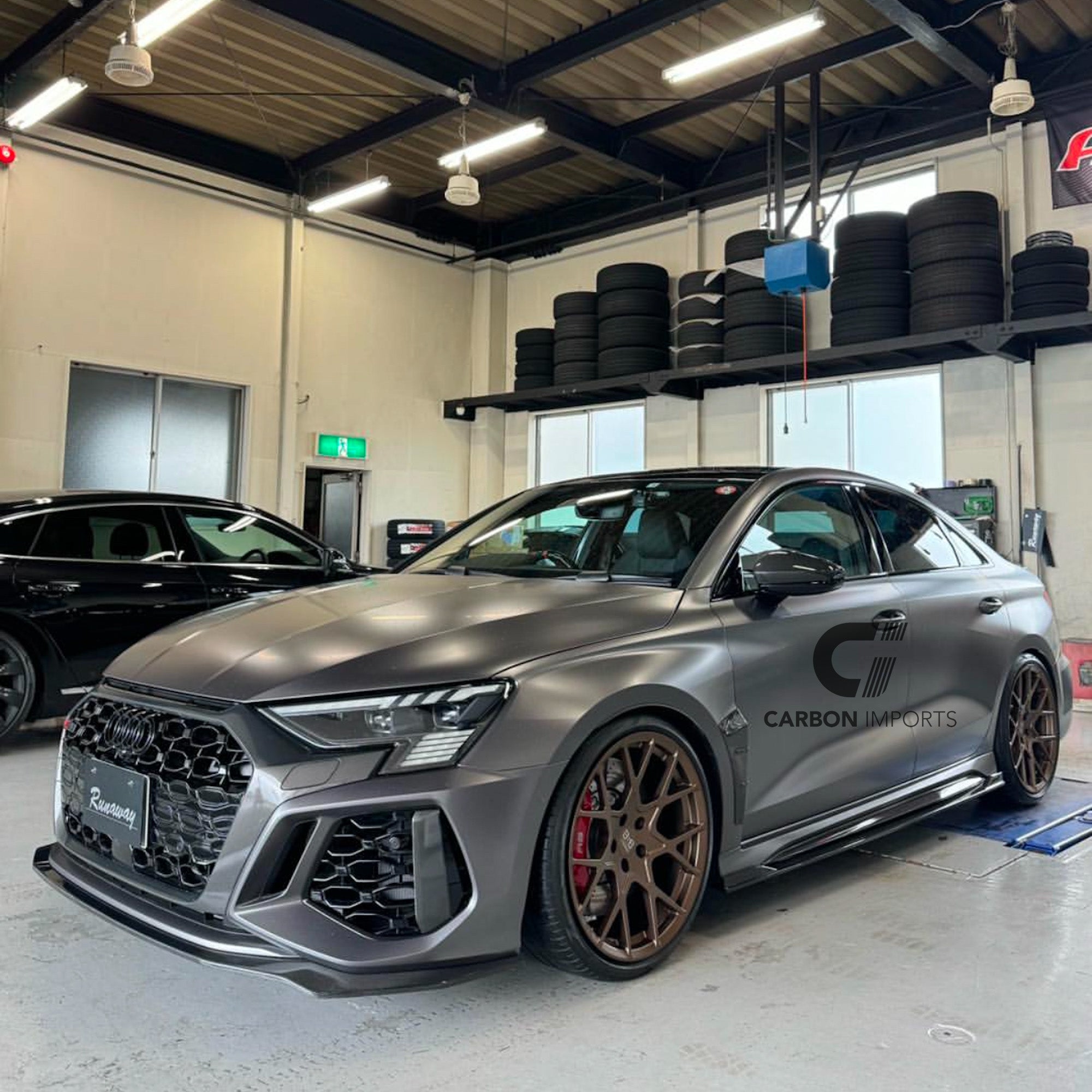 Audi RS3 8Y Carbon Front Fiber Lip 2021-2024