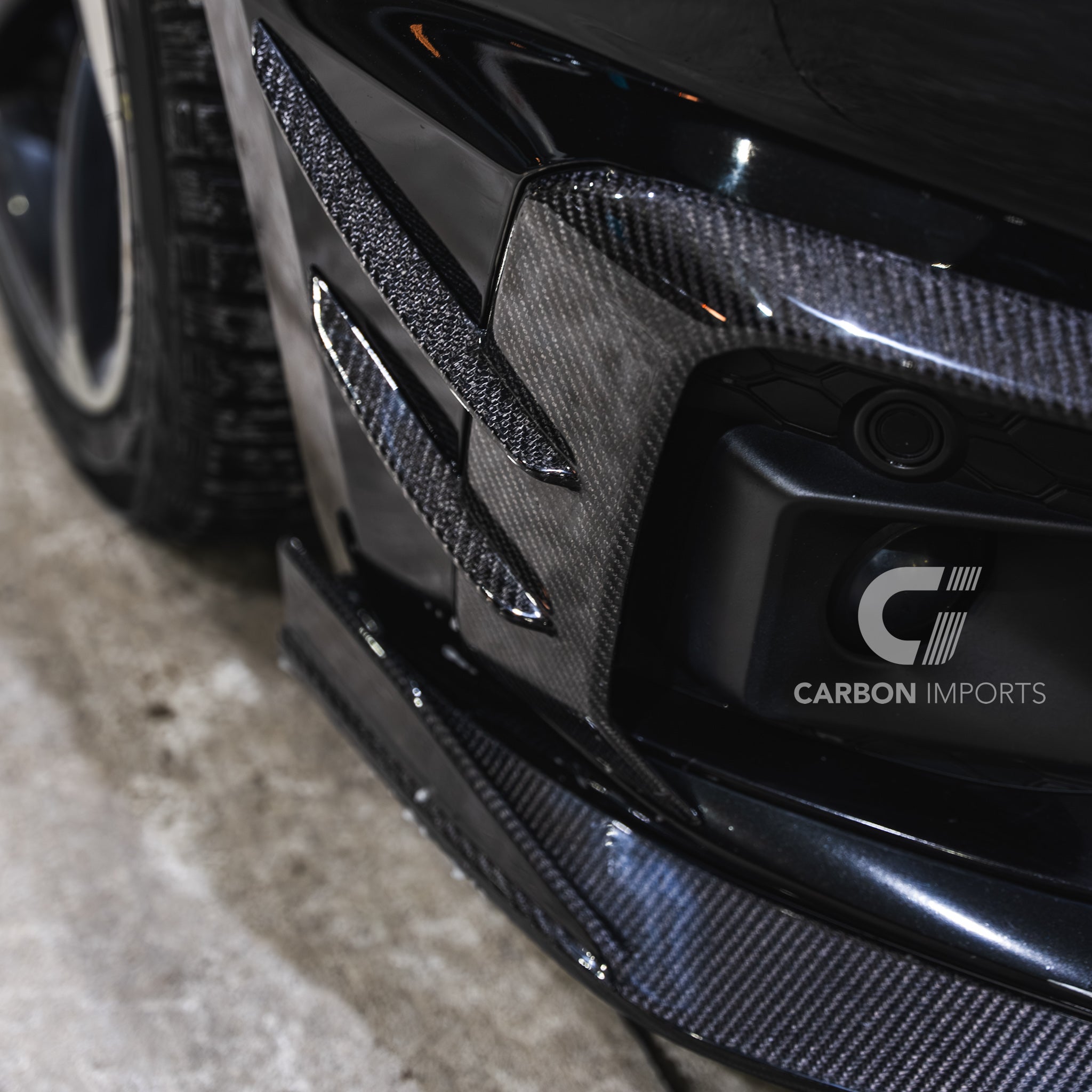 Audi S5/A5 S-Line B9.5 Carbon Fiber Fog Canards 2020-2025 V2