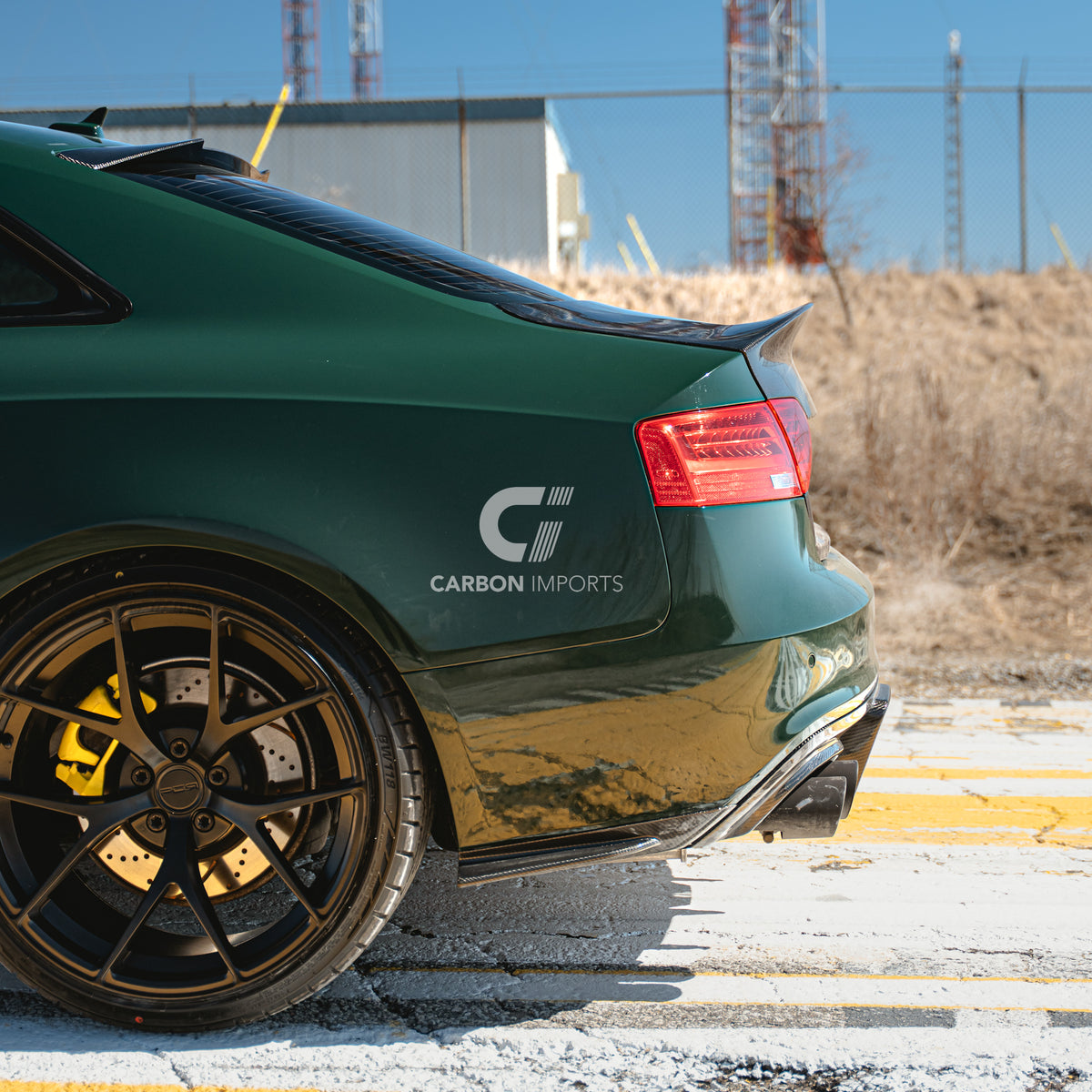 Audi S5/A5 S-Line B8.5 Carbon Fiber Rear Bumper Canards 2013-2016