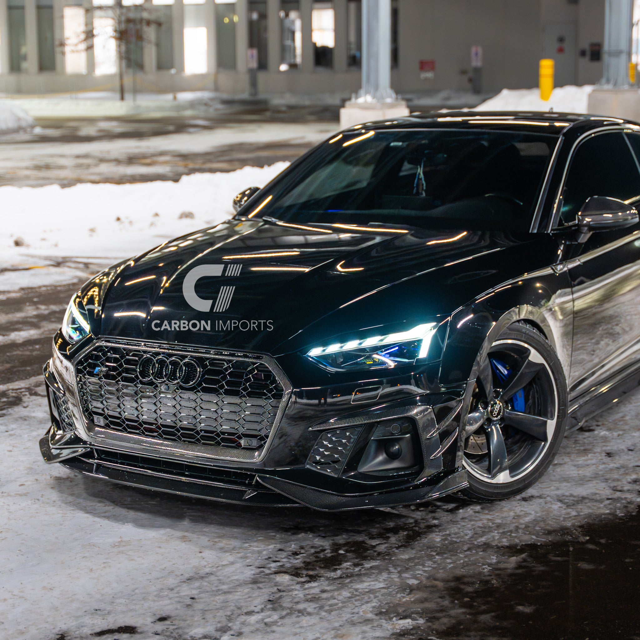 Audi S5/A5 B9.5 Carbon Fiber Front Lip 2020-2025 V2