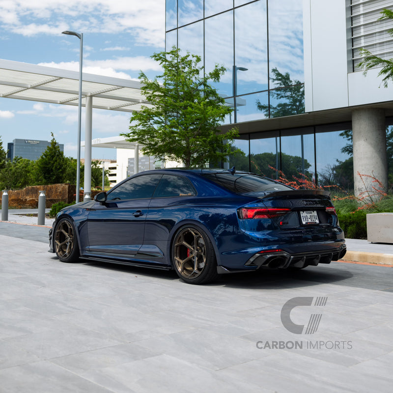 Audi RS5 B9 Rear Carbon Fiber Bumper Canards 2017-2019