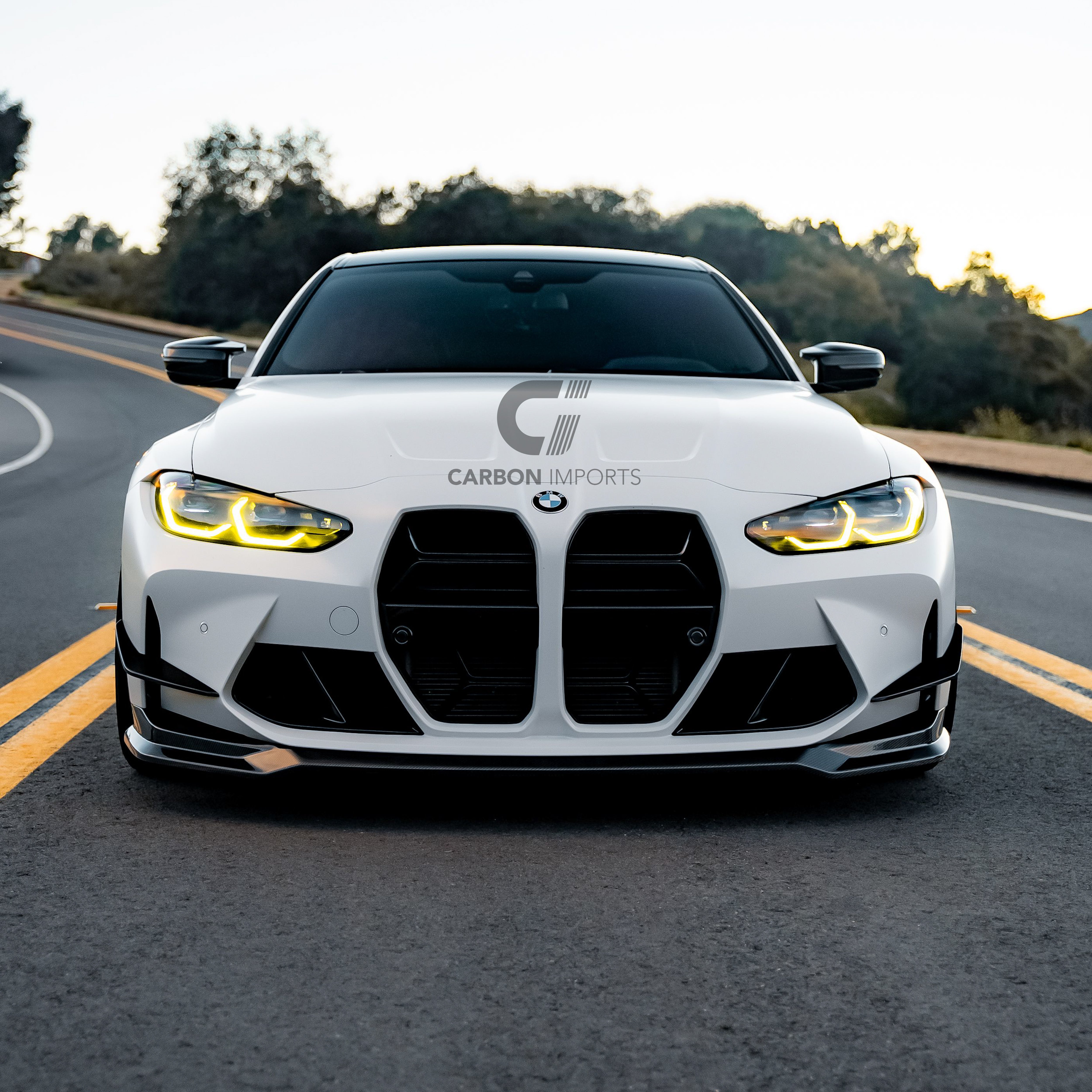BMW M3/M4 G80/G81/G82/G83 Carbon Fiber Front Bumper Canards 2020-2026