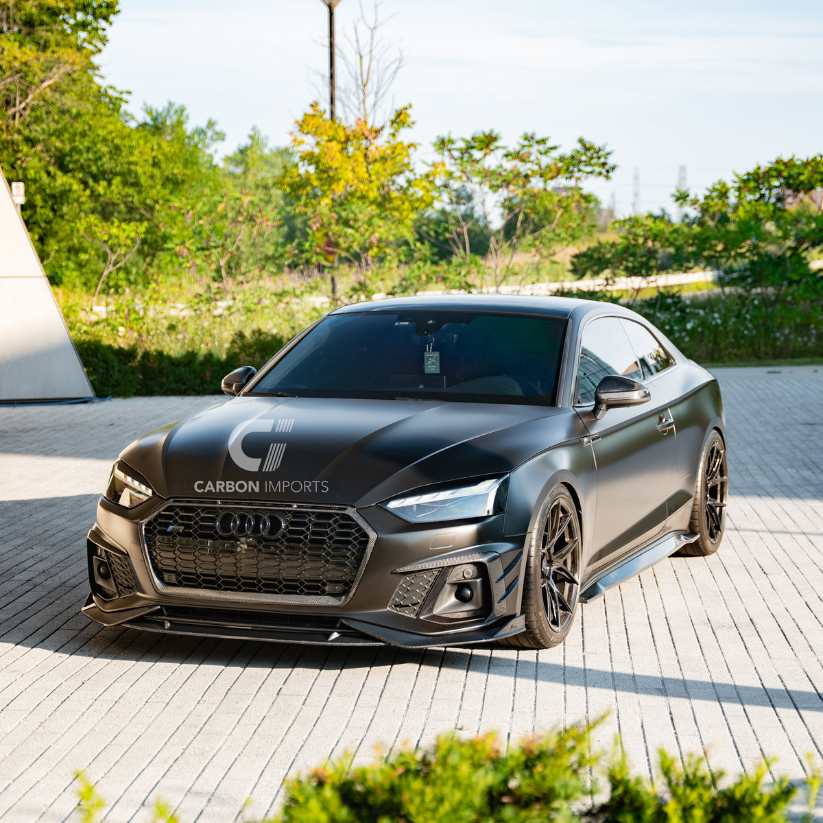 Audi S5/A5 B9.5 Carbon Fiber Front Lip 2020-2025 V2
