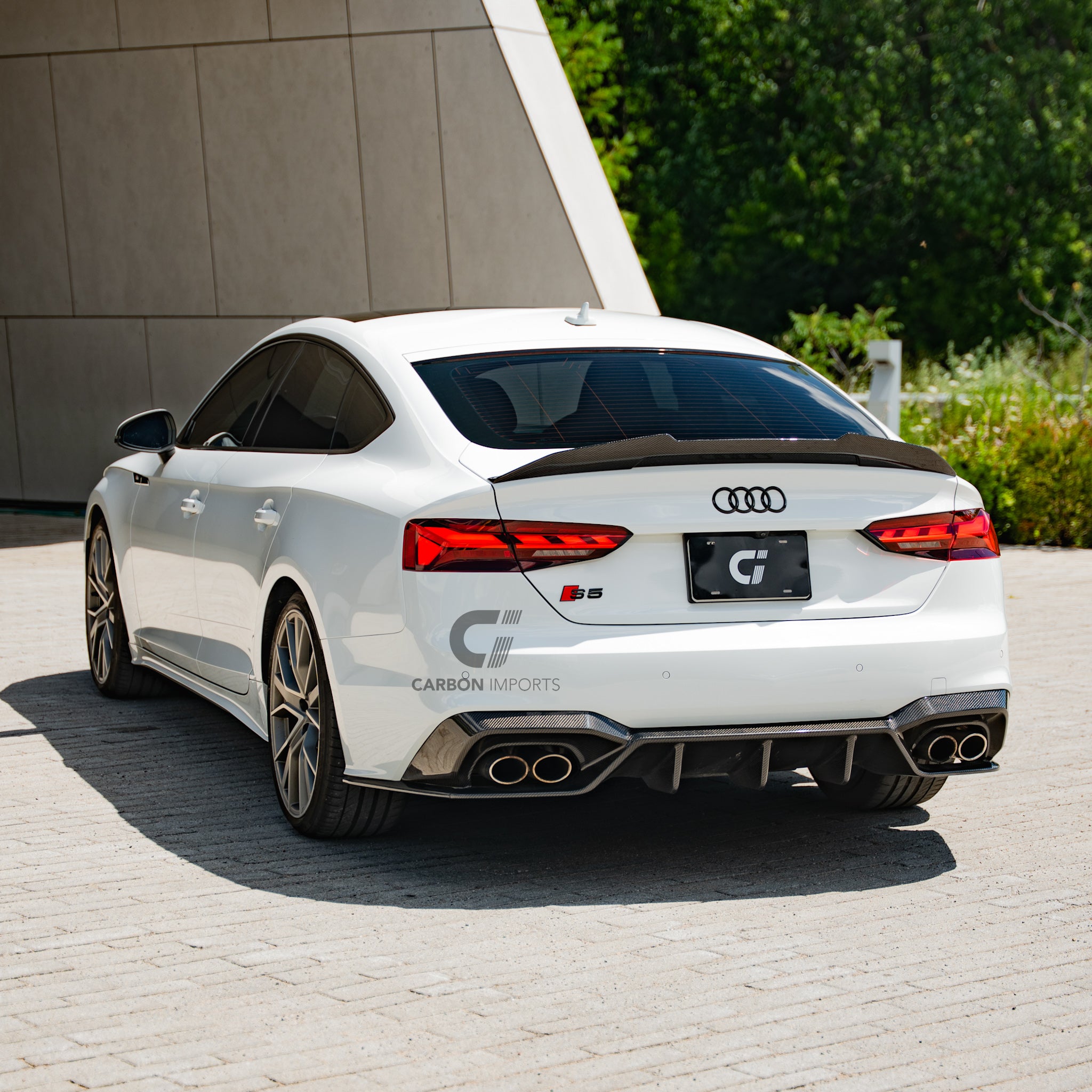 Audi S5/A5 S-Line B9.5 Carbon Fiber Rear Diffuser 2020-2025 V2