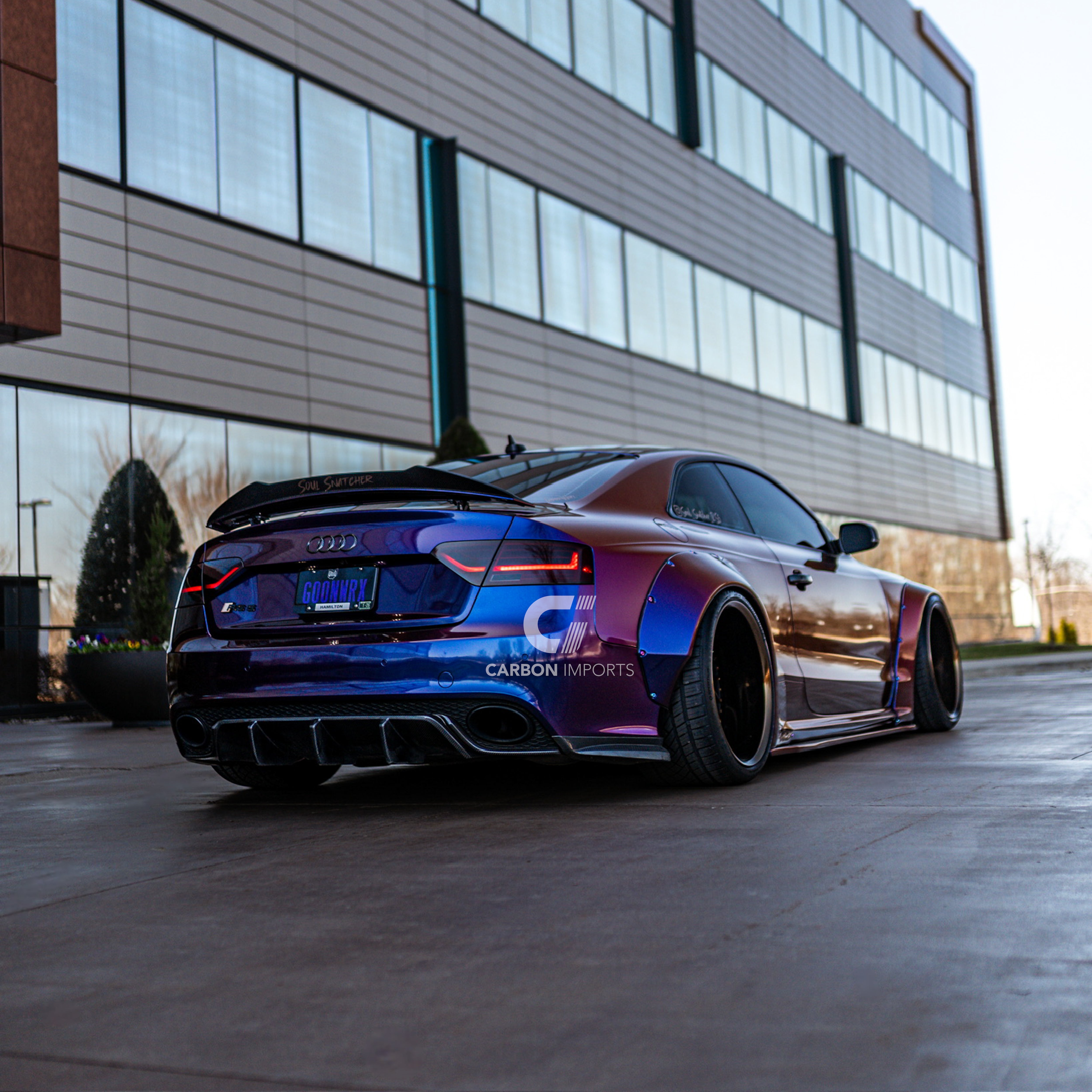 Audi RS5 B8/B8.5 Carbon Fiber Rear Bumper Canards 2010-2016