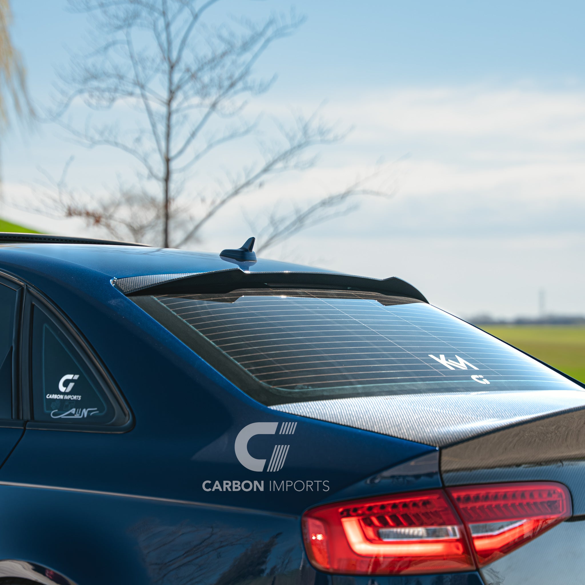 Audi S4/A4 B8/B8.5 Carbon Fiber Roof Spoiler 2009-2016