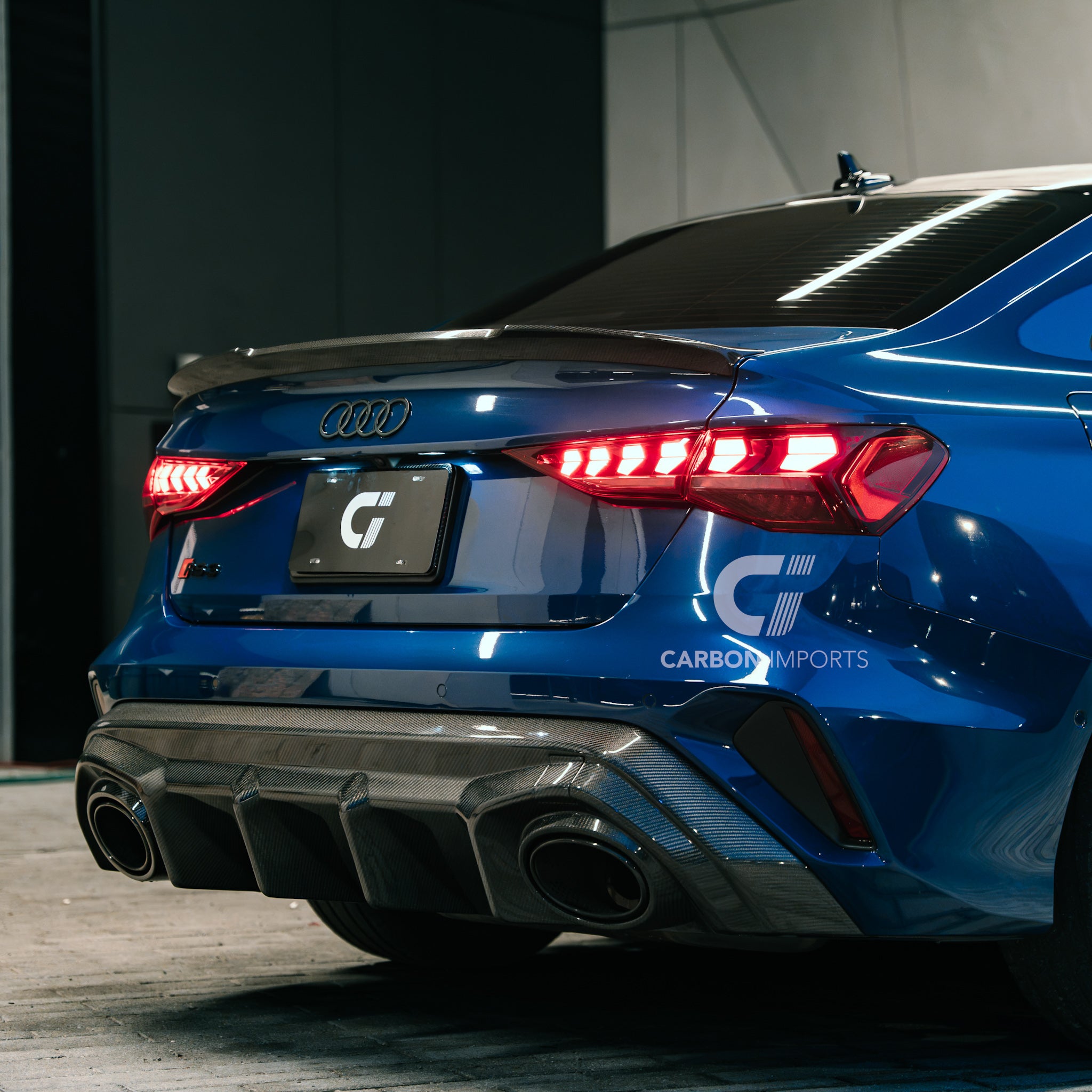 Audi RS3 8Y.5 Carbon Fiber Rear Diffuser 2025-2026 V1