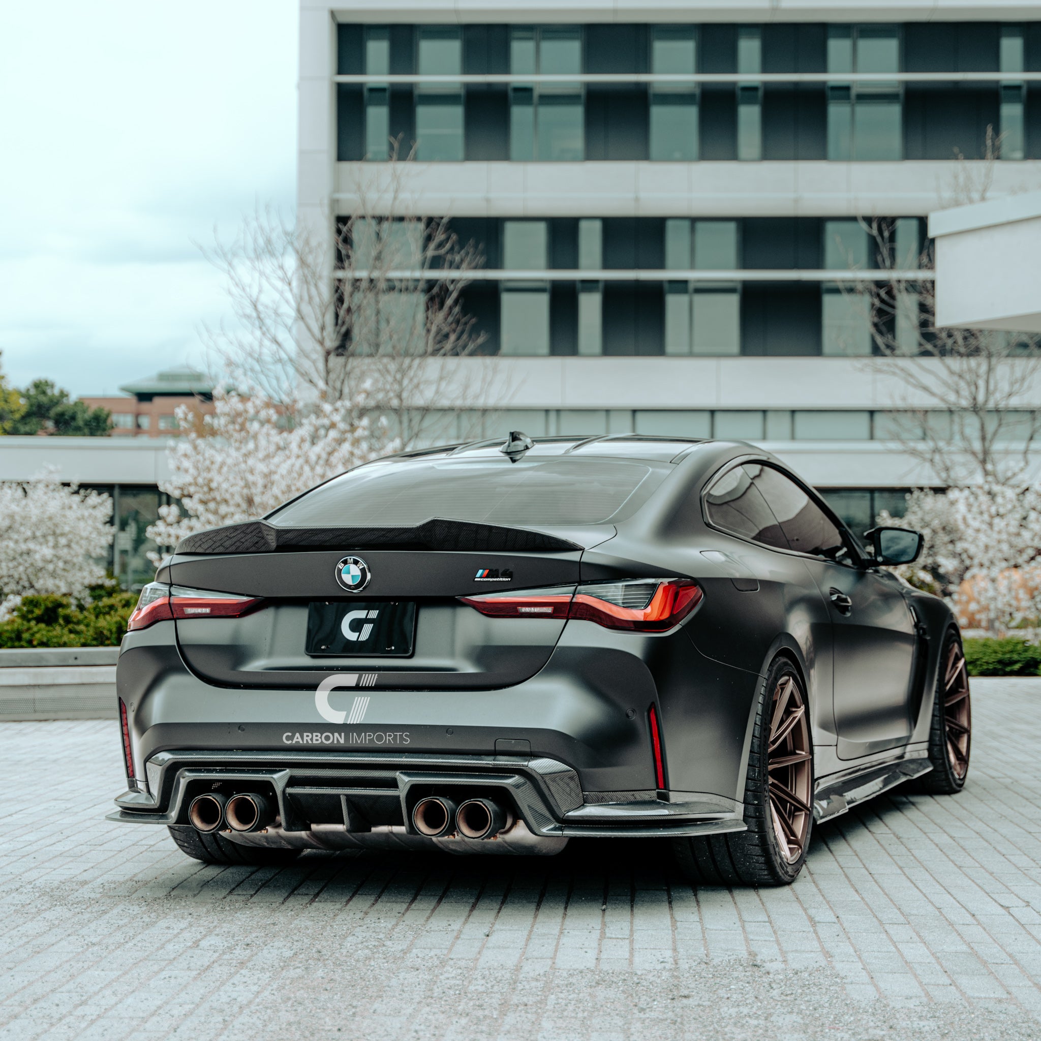 BMW M4 G82/G83 Carbon Fiber Rear Bumper Extensions 2020-2026