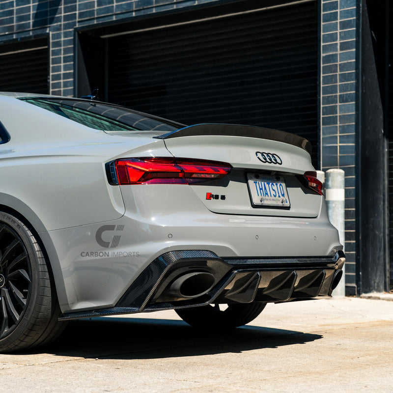 Audi RS5 B9.5 Carbon Fiber Rear Diffuser 2020-2025 V2