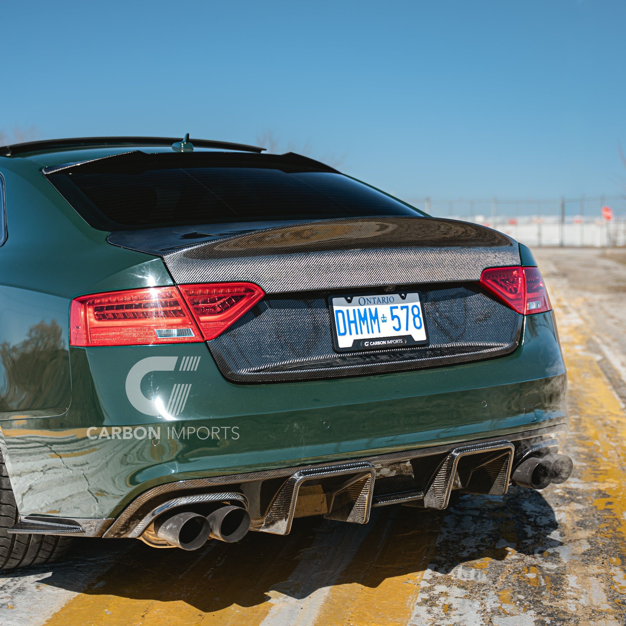 Audi S5/A5 S-Line B8.5 Carbon Fiber Rear Diffuser 2013-2016