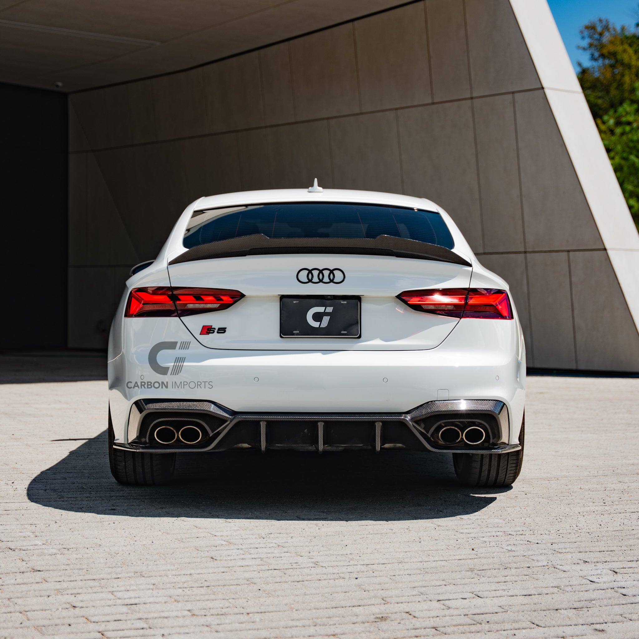 Audi S5/A5 S-Line B9.5 Carbon Fiber Rear Diffuser 2020-2025 V2
