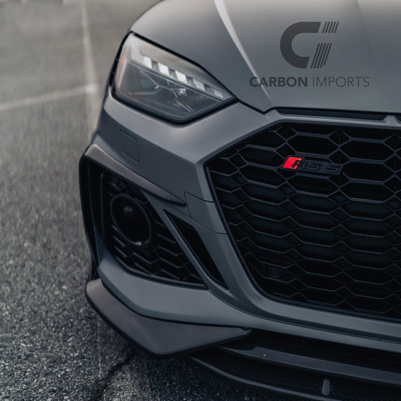 Audi RS5 B9.5 Carbon Fiber Front Lip 2020-2025