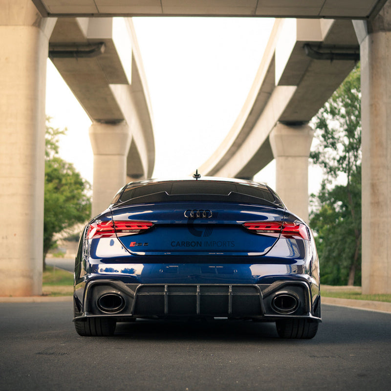 Audi A5/S5/RS5 B9 Carbon Fiber Trunk Lip 2017-2025 V2