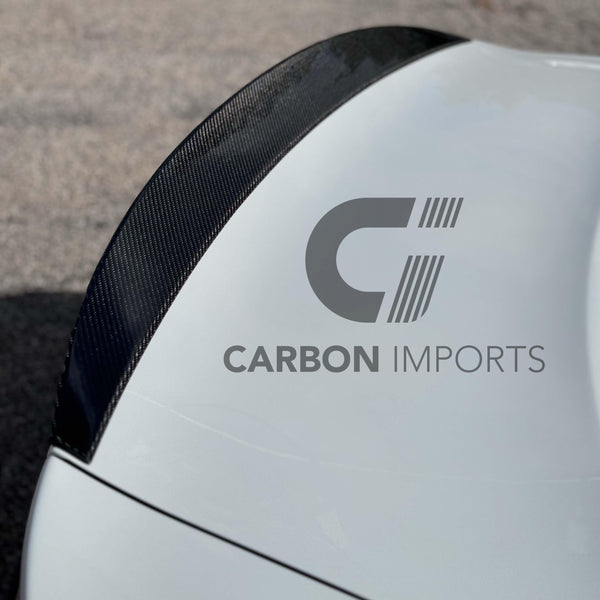 Audi RS4 B7 Carbon Fiber Trunk Lip 2006-2008 Highkick Version