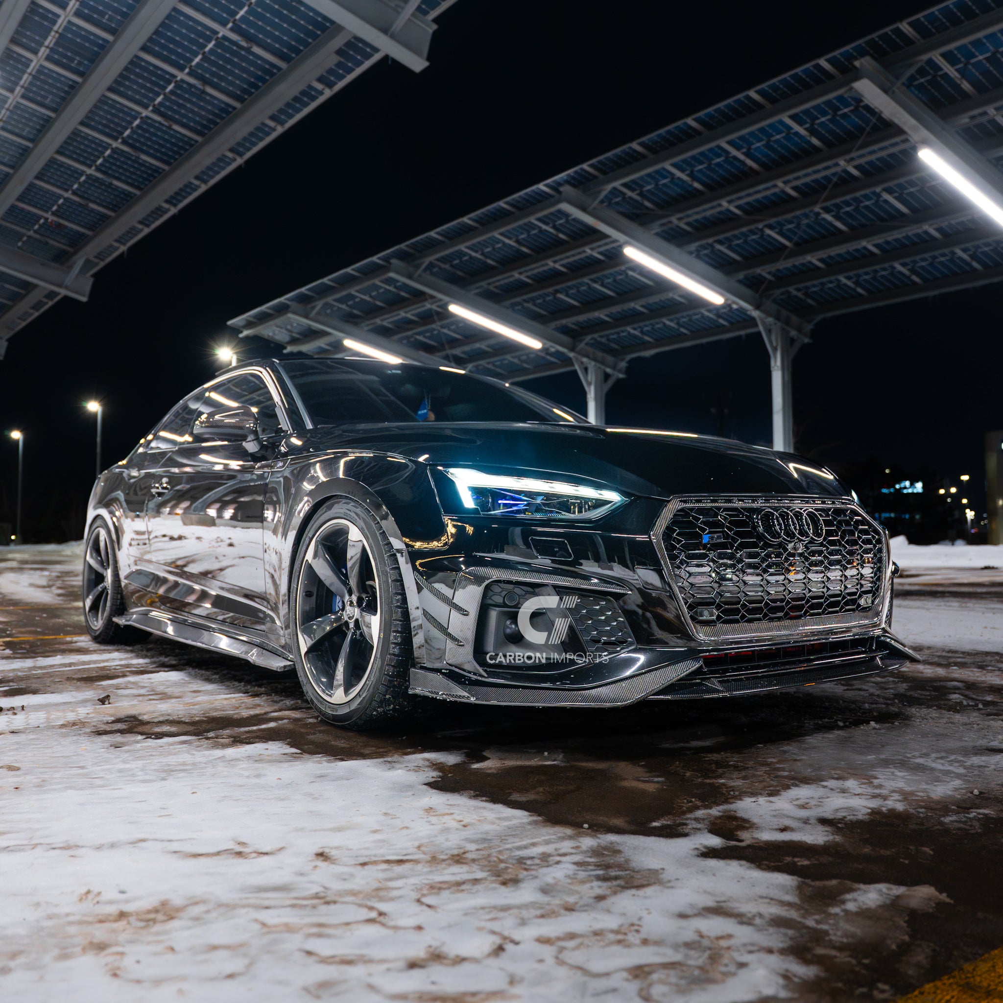 Audi S5/A5 S-Line B9.5 Carbon Fiber Fog Canards 2020-2025 V2