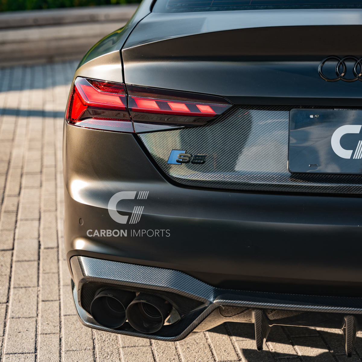 Audi S5/A5 S-Line B9.5 Carbon Fiber Rear Diffuser 2020-2025 V2