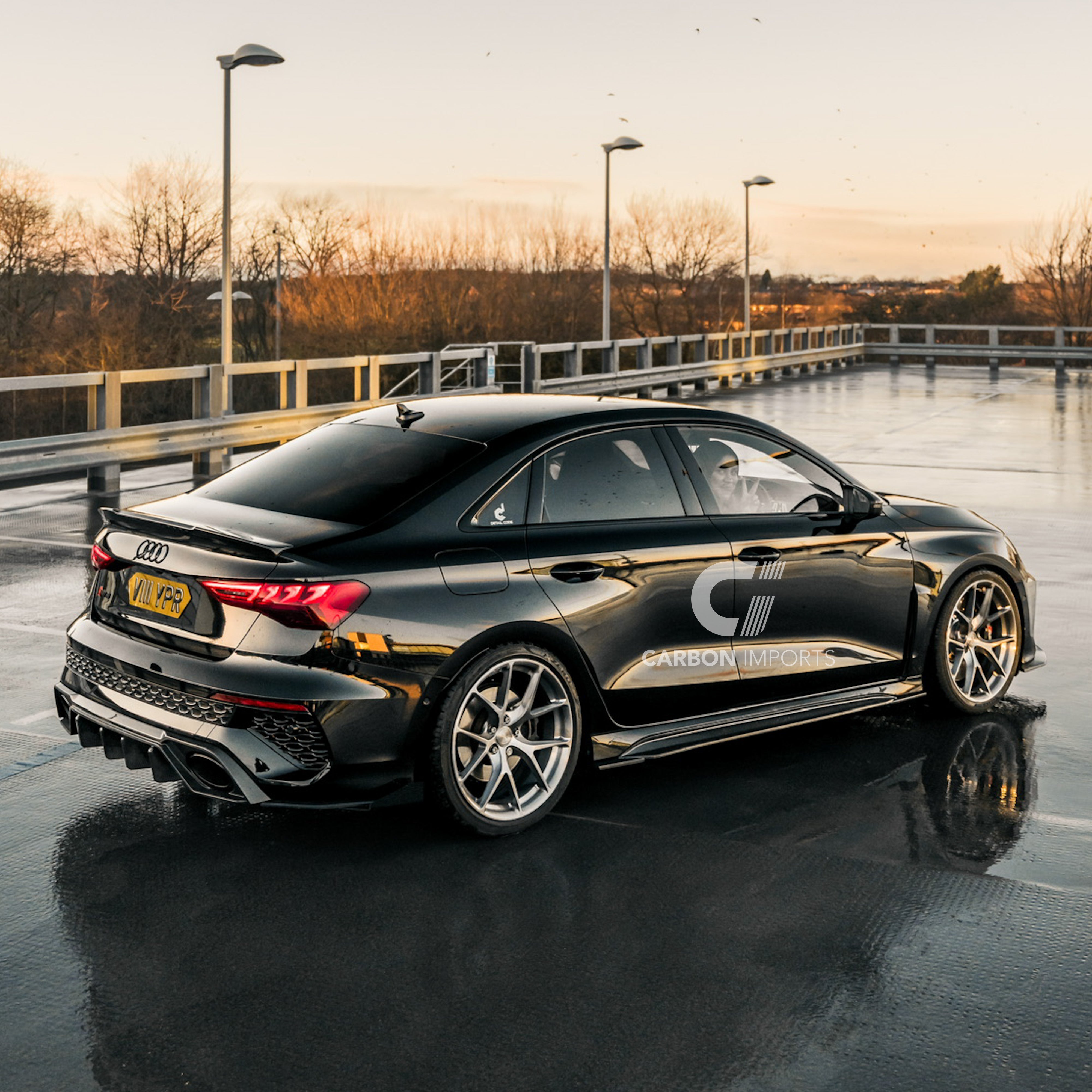 Audi RS3 8Y Carbon Fiber Side Skirts 2021-2024