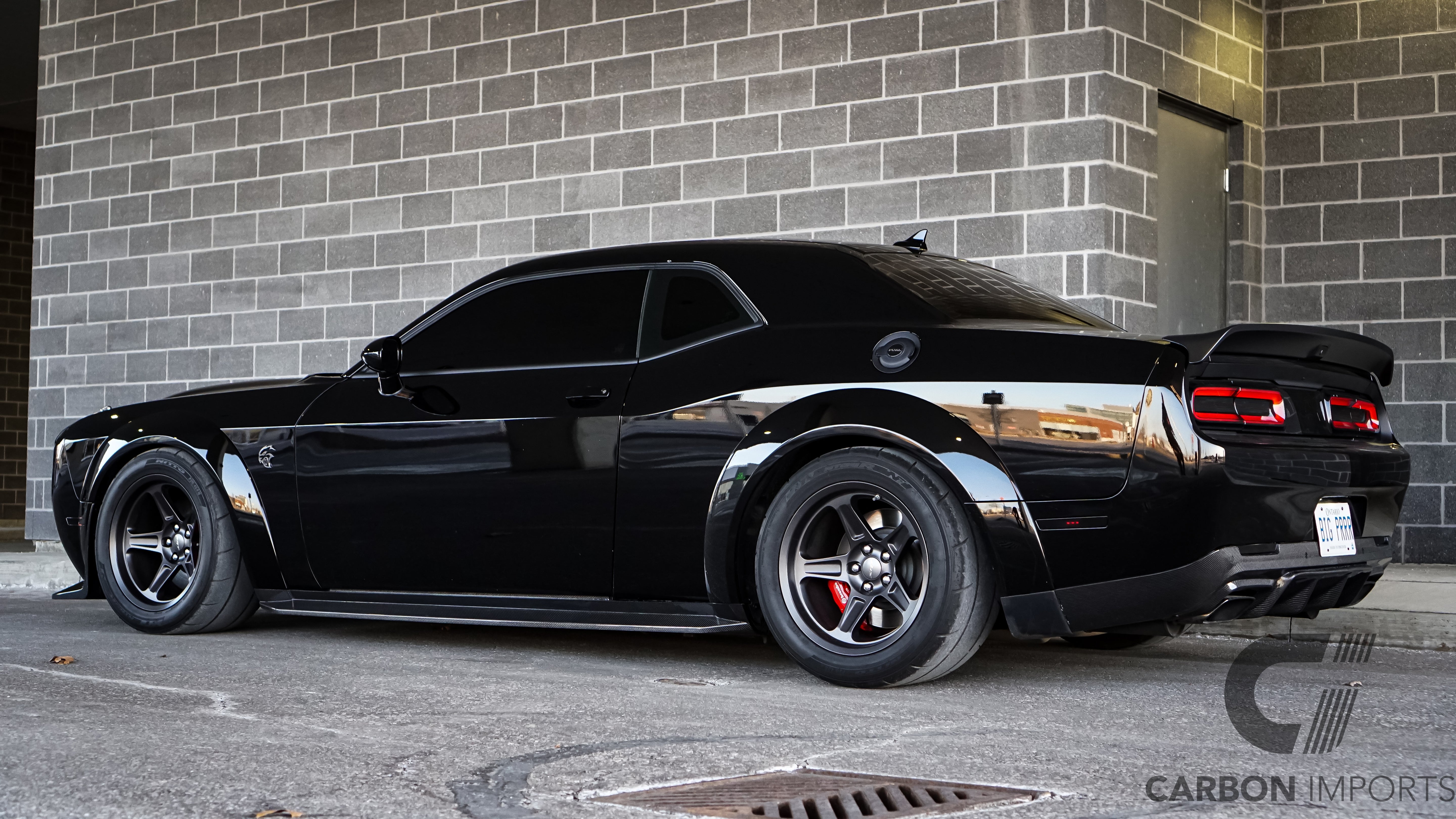 Dodge Challenger Hellcat Carbon Fiber Side Skirts