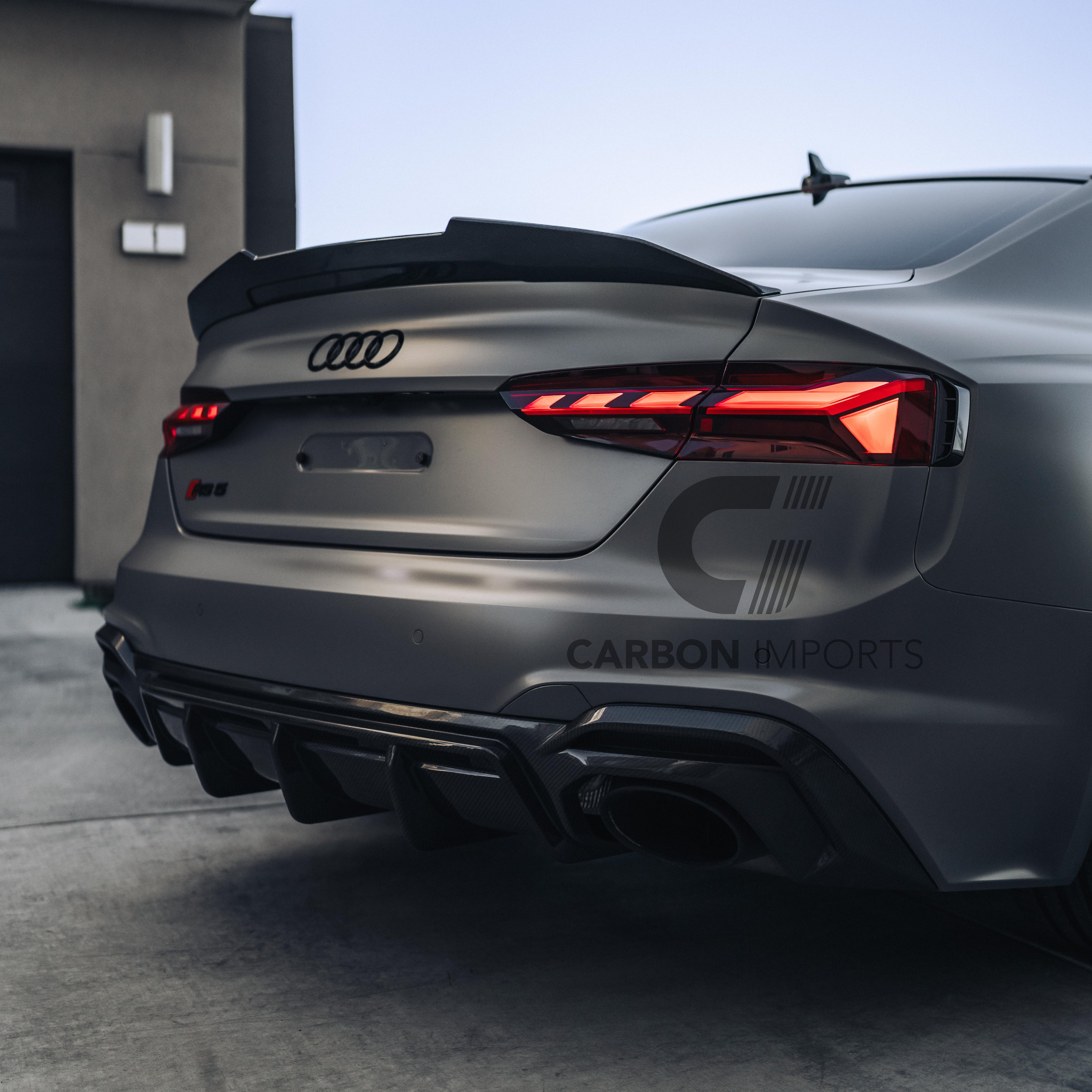 Audi RS5 B9.5 Carbon Fiber Rear Diffuser 2020-2025 V1