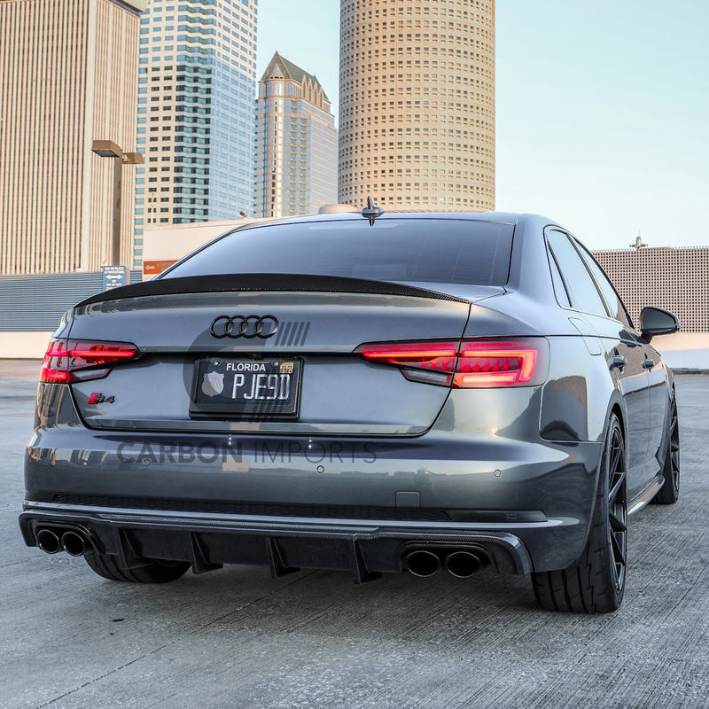Audi S4/A4 S-Line B9 Carbon Fiber Rear Diffuser 2017-2019