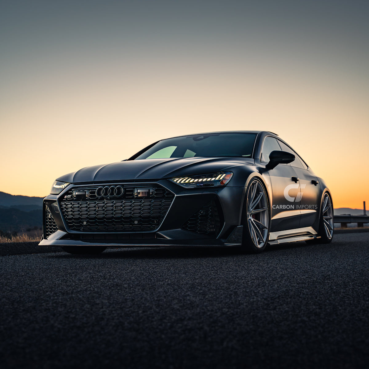 Audi RS6/RS7 C8 Carbon Fiber Front Lip V2 2020-2026