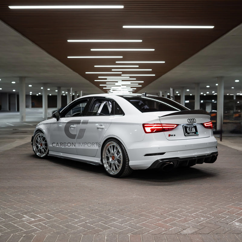 Audi A3/S3/RS3 8V Carbon Fiber Trunk Lip 2015-2020 Highkick Version
