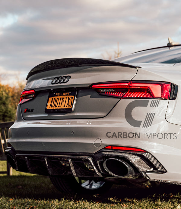 Audi RS5 2017-2019 B9 Carbon Fiber Rear Diffuser