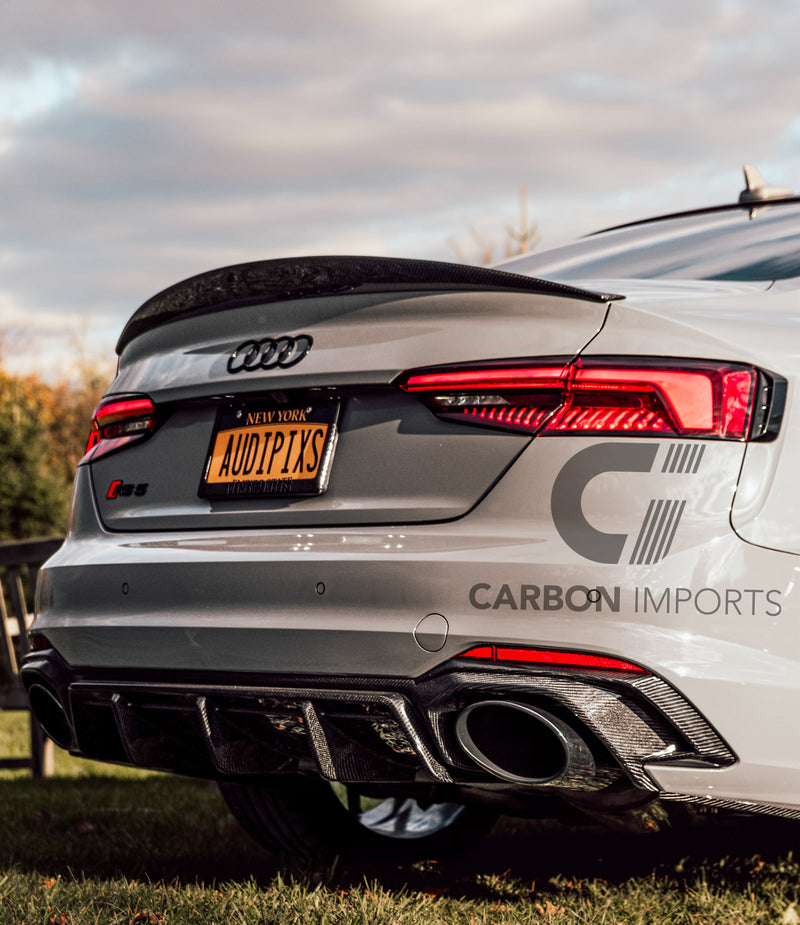 Audi RS5 2017 2019 B9 Carbon Fiber Rear Diffuser Carbon Imports