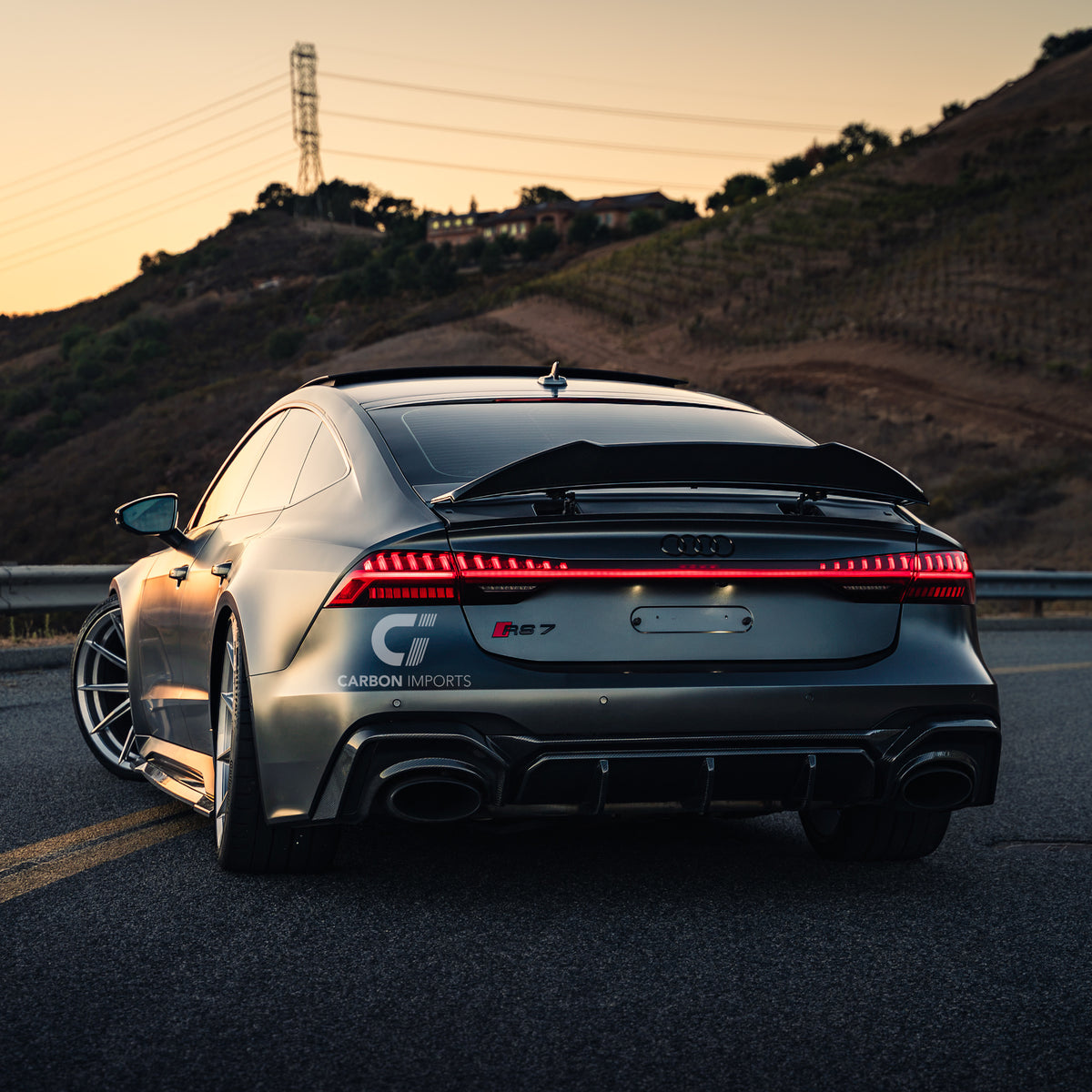 Audi A7/S7/RS7 C8 Carbon Fiber Trunk Lip 2020-2026 V2