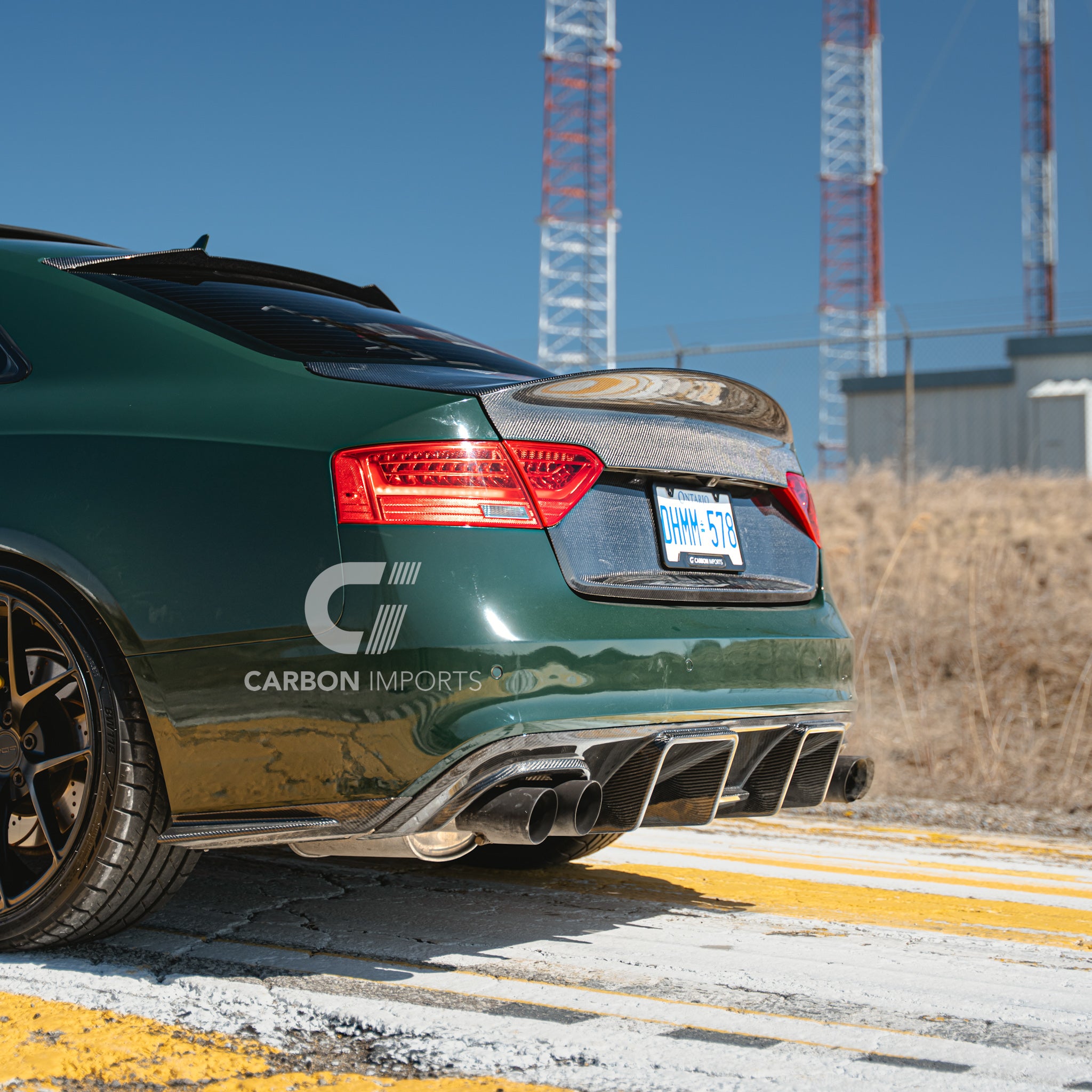Audi S5/A5 S-Line B8.5 Carbon Fiber Rear Diffuser 2013-2016