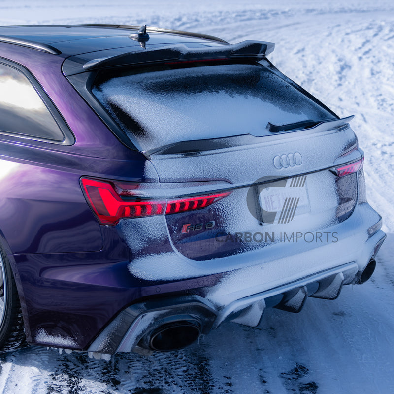 Audi RS6 C8 Carbon Fiber Trunk Lip 2020-2025 V1