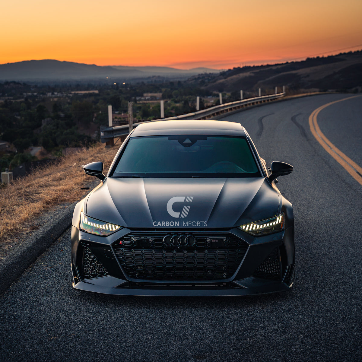 Audi RS6/RS7 C8 Carbon Fiber Front Lip V2 2020-2026