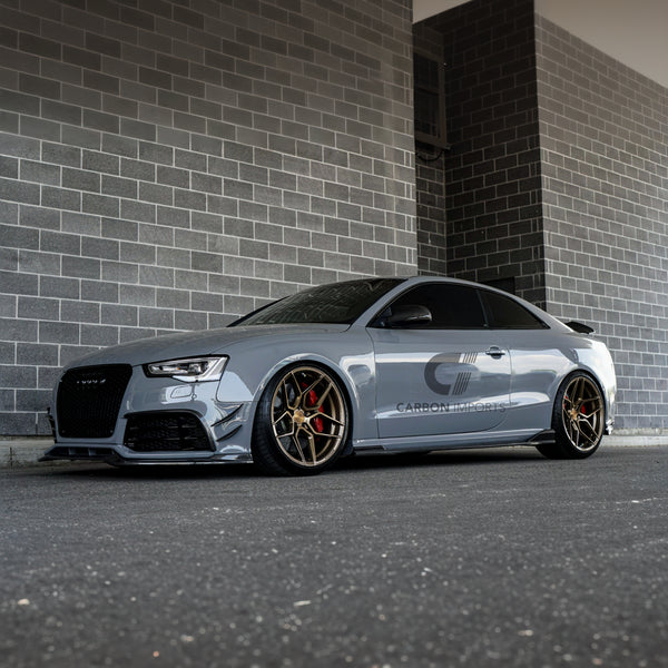 Audi RS5 B8.5 Carbon Fiber Front Bumper Canards 2013-2016