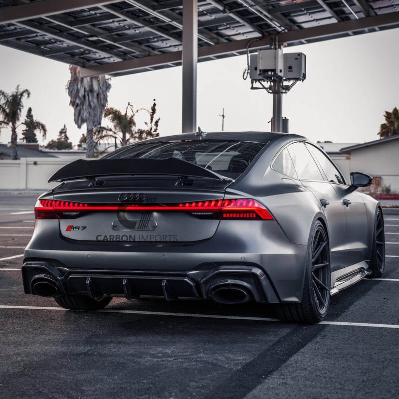Audi RS6/RS7 C8 Carbon Fiber Side Skirts 2020-2025