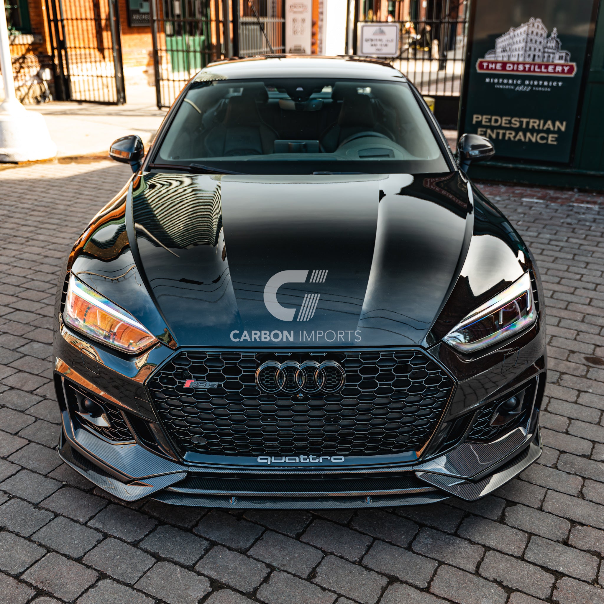 Audi RS5 B9 Carbon Fiber Front Bumper Trim 2017-2019