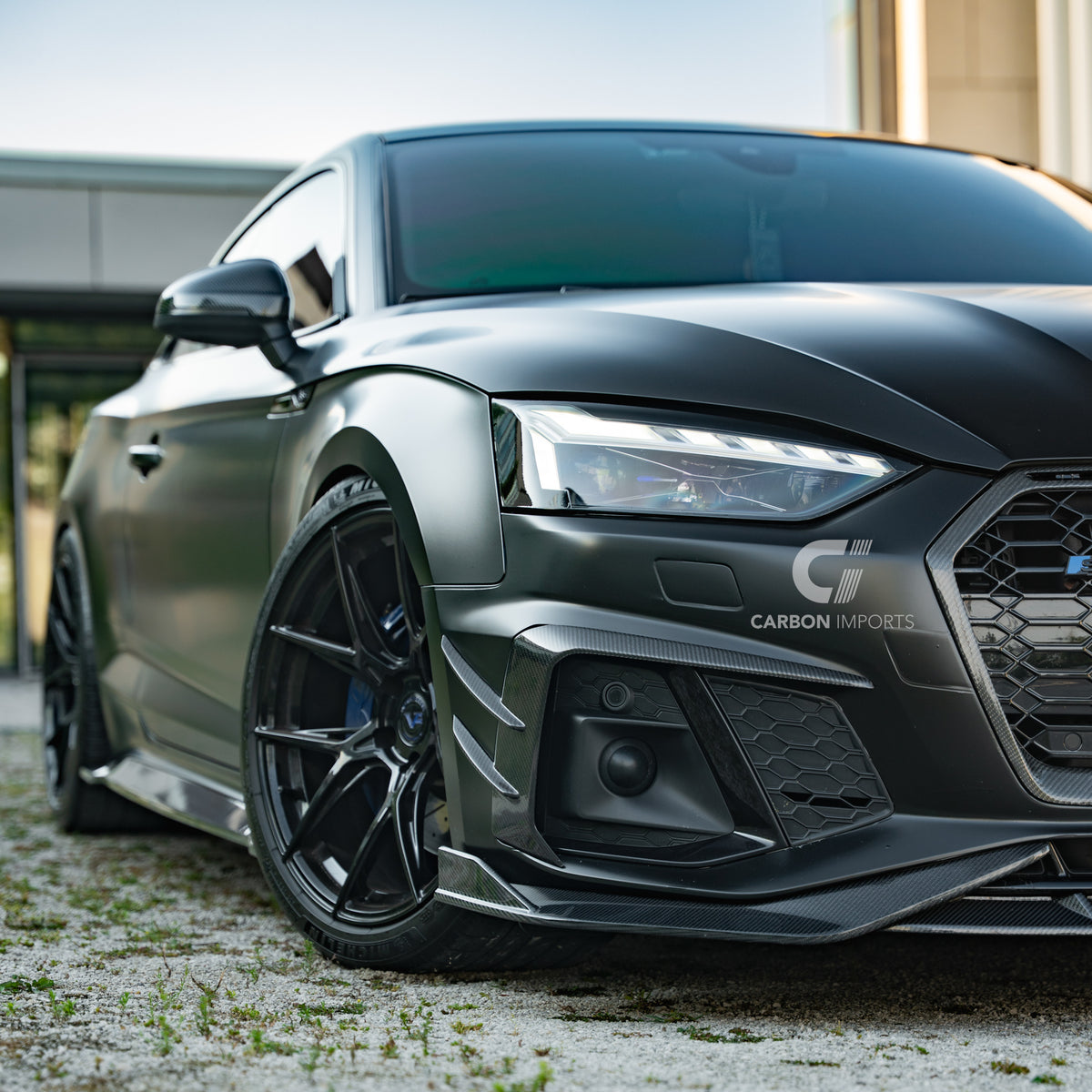 Audi S5/A5 B9.5 Carbon Fiber Front Lip 2020-2025 V2