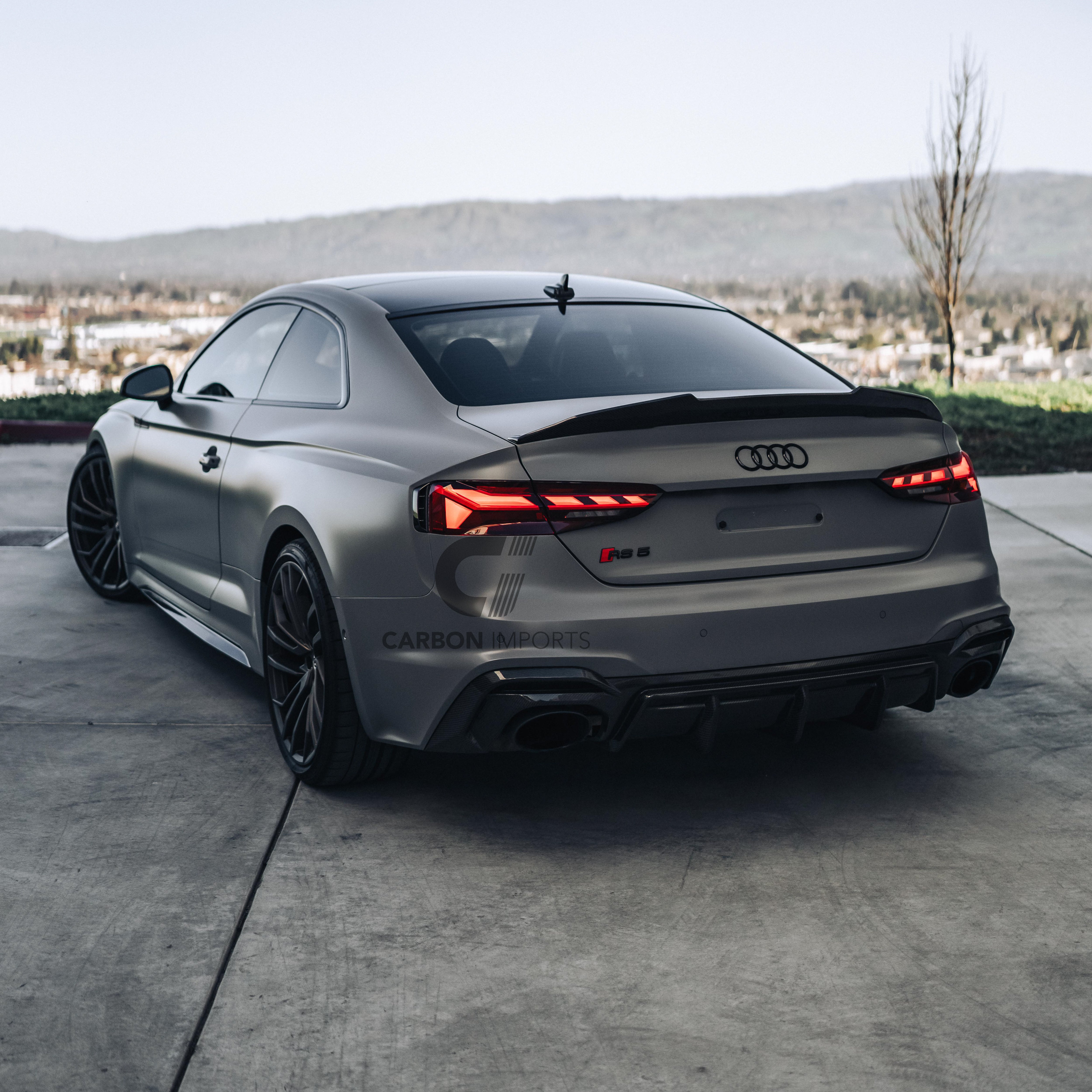 Audi RS5 B9.5 Carbon Fiber Rear Diffuser 2020-2025 V1