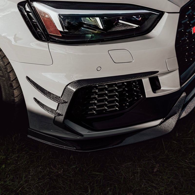 Audi RS5 B9 Carbon Fiber Front Fog Canards 2017-2019