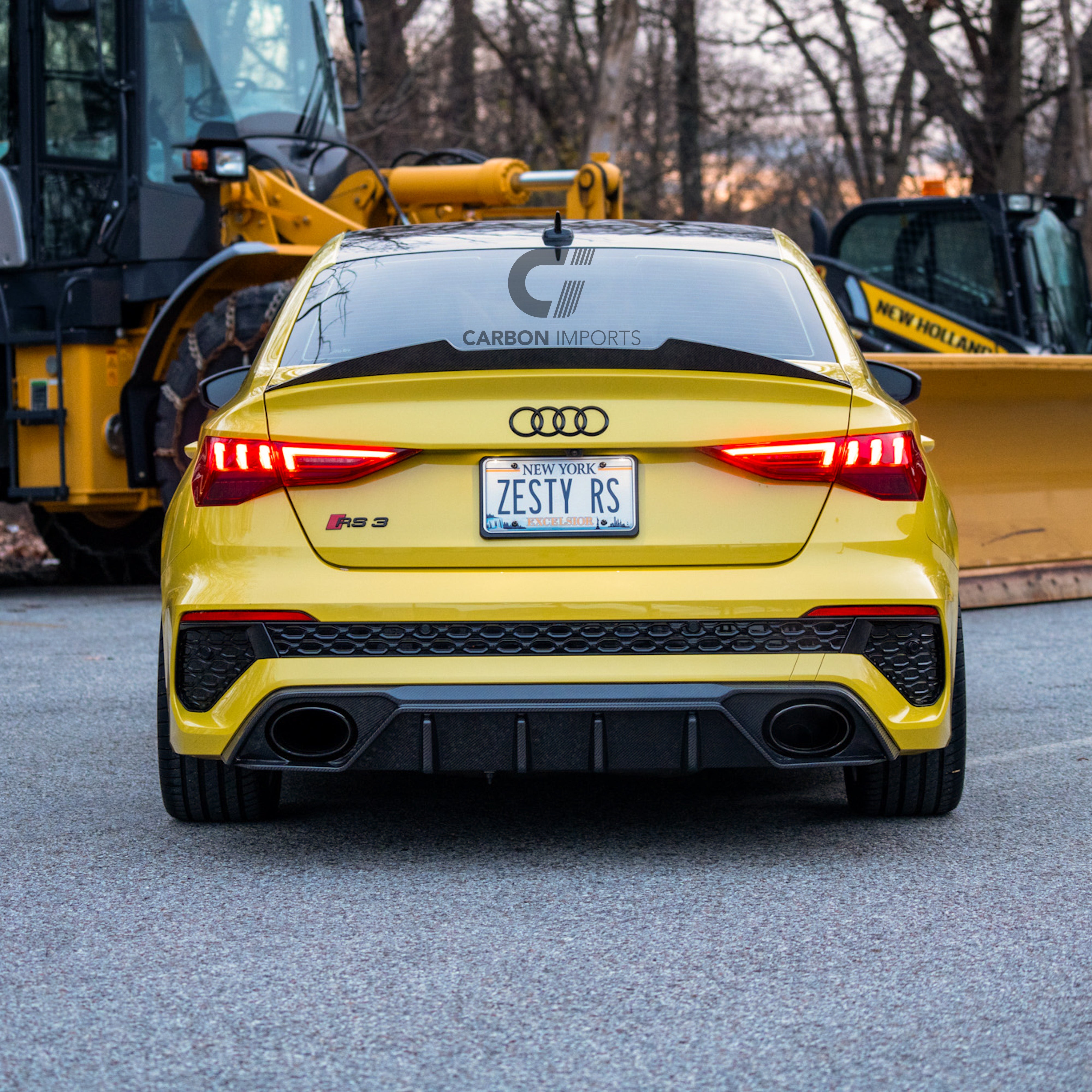 Audi RS3 8Y Carbon Fiber Rear Diffuser 2021-2024