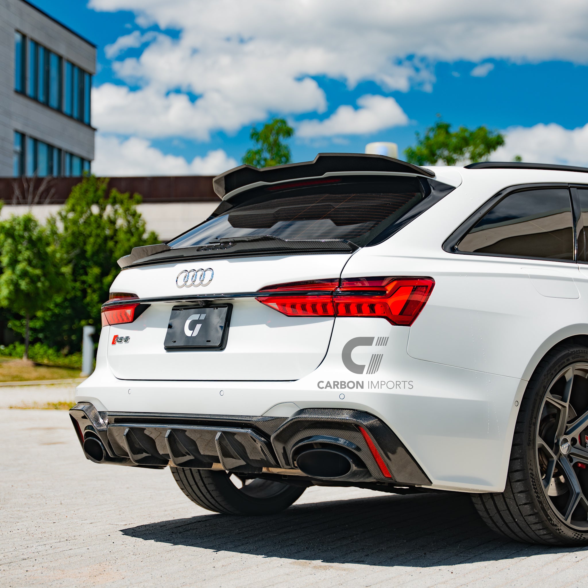 Audi RS6 C8 Carbon Fiber Trunk Lip 2020-2026 V2