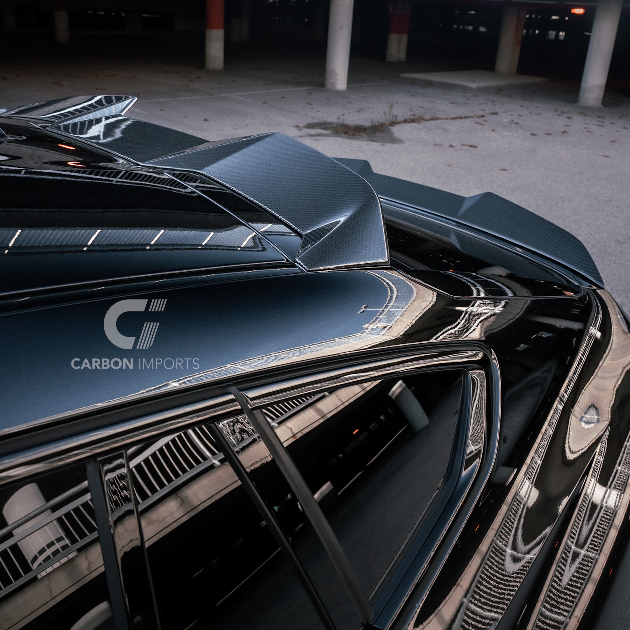 BMW X6M G06 Carbon Fiber Roof Spoiler 2019-2026