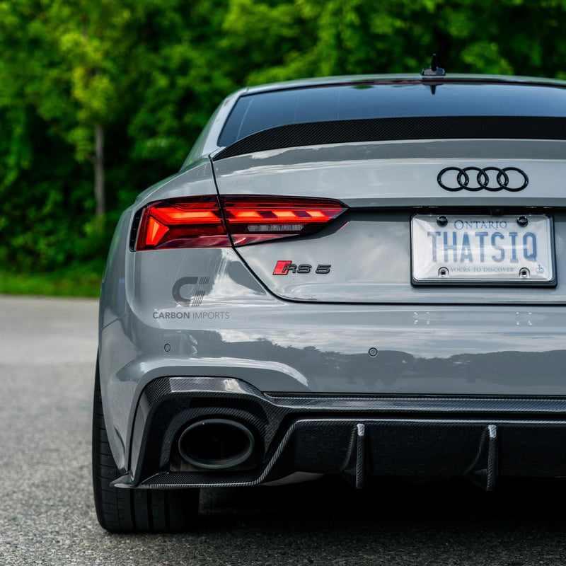 Audi RS5 B9.5 Carbon Fiber Rear Diffuser 2020-2025 V2