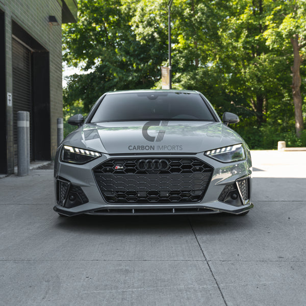 Audi S4/A4 S-Line B9.5 Carbon Fiber Front Lip 2020-2025