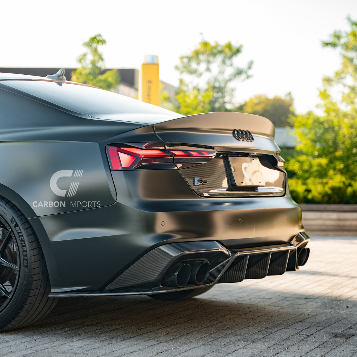 Audi S5/A5 S-Line B9.5 Carbon Fiber Rear Diffuser 2020-2025 V2