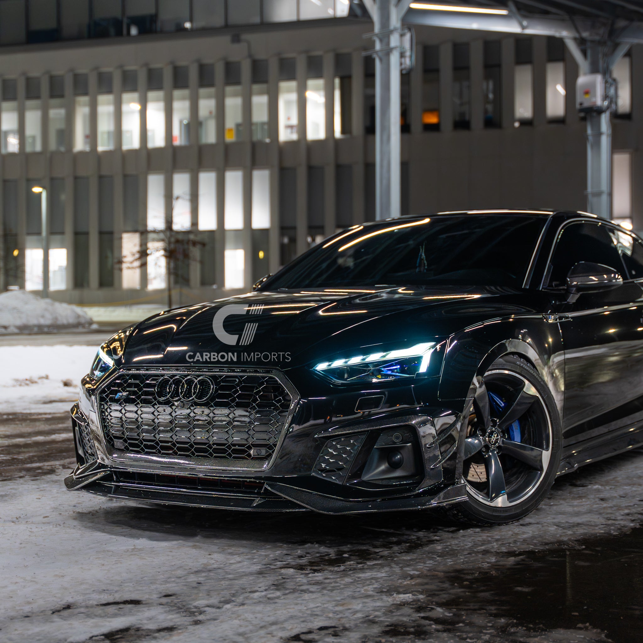 Audi S5/A5 B9.5 Carbon Fiber Front Lip 2020-2025 V2