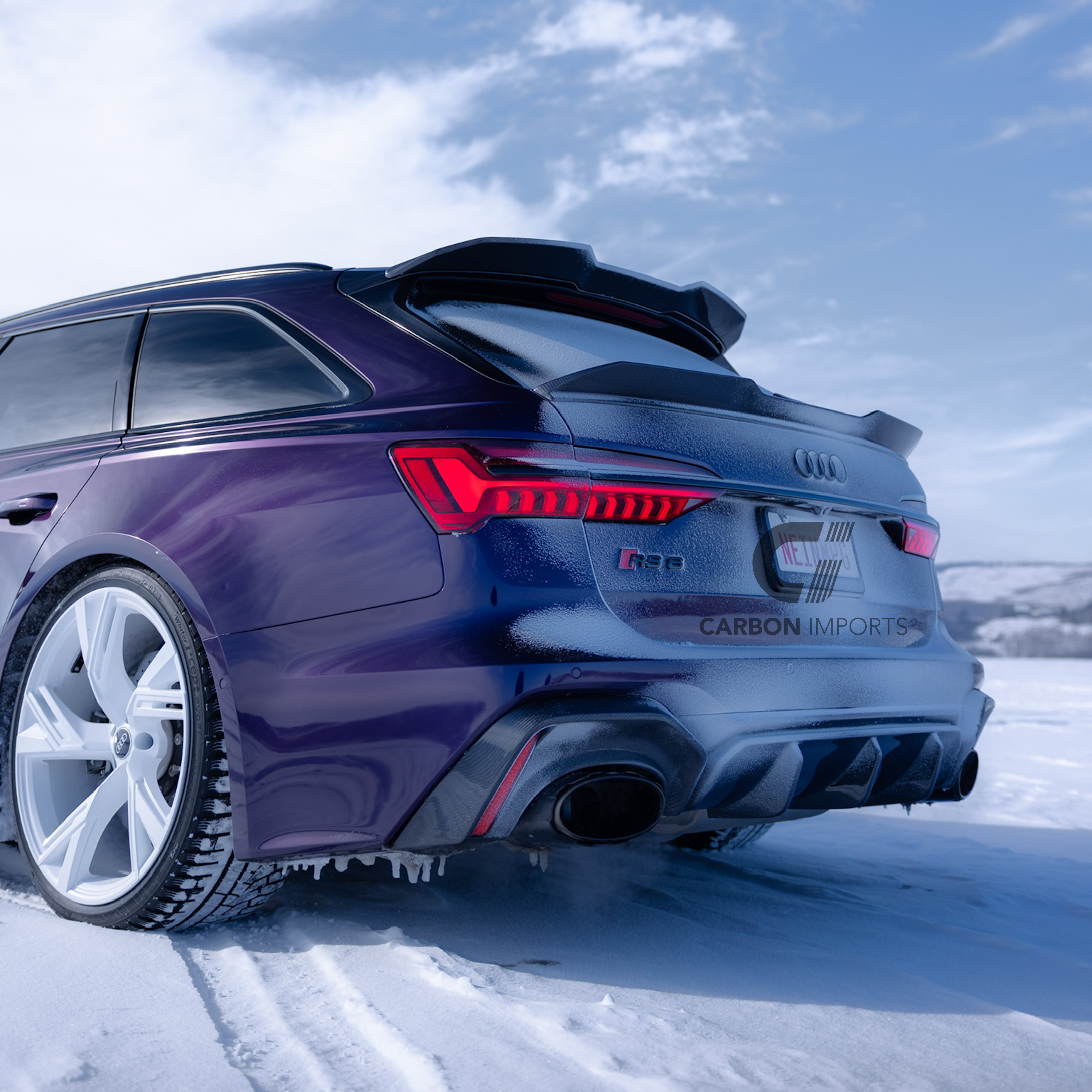 Audi RS6 C8 Carbon Fiber Roof Spoiler 2020-2026