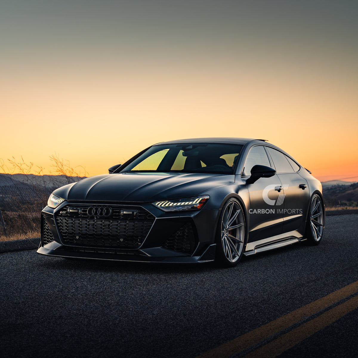 Audi RS6/RS7 C8 Carbon Fiber Front Lip V2 2020-2026