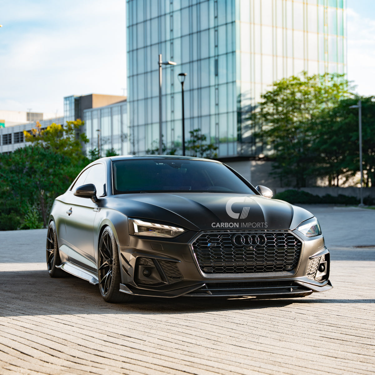 Audi S5/A5 S-Line B9.5 Carbon Fiber Fog Canards 2020-2025 V2