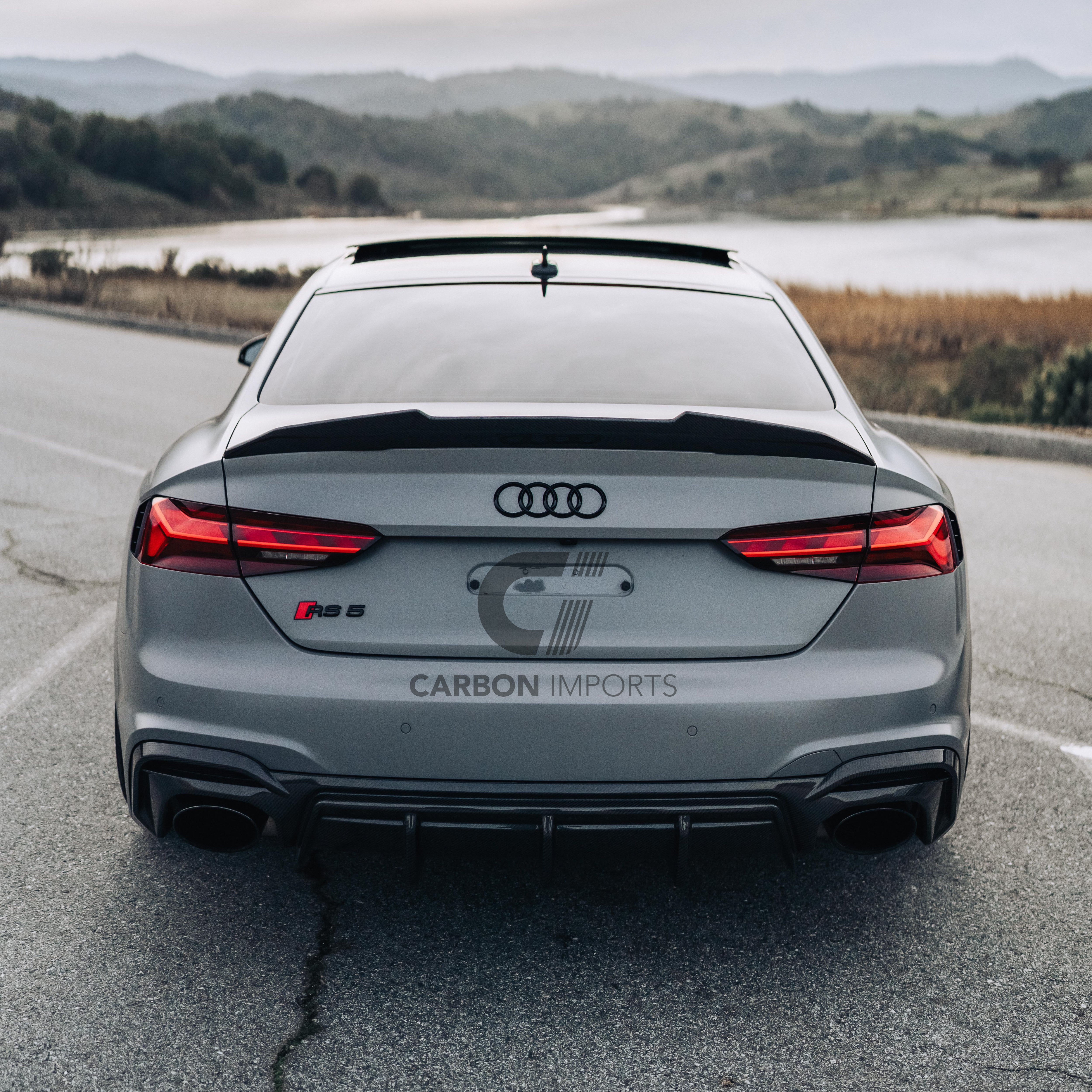 Audi RS5 B9.5 Carbon Fiber Rear Diffuser 2020-2025 V1