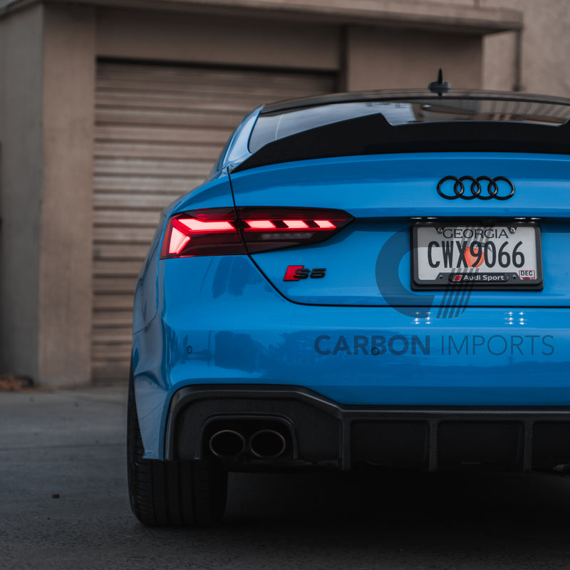 Audi S5/A5 S-Line B9.5 Carbon Fiber Rear Diffuser 2020-2025